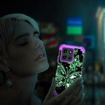 Miqala for Moto G 5G 2025 Case,Glow in The Dark Three Layer Heavy Duty Shockproof Full Body Protection Hard Plastic Bumper+Soft Silicone Protective Case for Motorola Moto G 5G 2025,Amaranth Dark