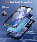 Temdan Designed for Samsung Galaxy S25 Plus Case Waterproof, Built-in Lens & Screen Protector Military Shockproof Dropproof IP68 Underwater Full Body Phone Case for Galaxy S25 Plus 6.7"-Black (2025)