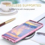 Btscase for Google Pixel 6 Case, Gold Glitter Bling Marble Pattern Hard PC Slim Fit Shockproof Full Body Rugged Drop Protective Women Girls Cover Cute Case for Google Pixel 6 (2021), Pink