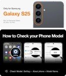 TORRAS Guardian Shockproof for Samsung Galaxy S25 Case, [12FT Military Grade Drop] Thin & Soft Touch for Samsung S25 Case, Translucent Matte Protective Slim Case for Samsung S25, Diamond Clear