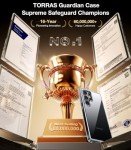 TORRAS Shockproof for Samsung Galaxy S25 Ultra Case, [Non-Yellowing] [12FT Military-Grade Protection] Transparent Slim Case for Samsung S25 Ultra Case, Diamond Clear, Hard, Guardian Series