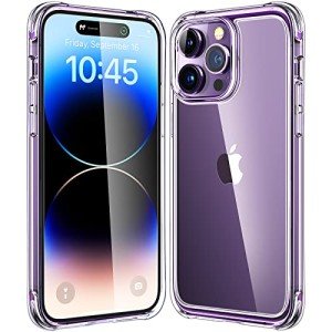 Mkeke for iPhone 14 Pro Max Case Clear, [Not-Yellowing][Military-Grade Drop Protection] Shockproof Protective Phone Cases 2022