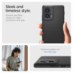 Spigen Liquid Air Designed for Motorola Edge 2024 Case - Matte Black