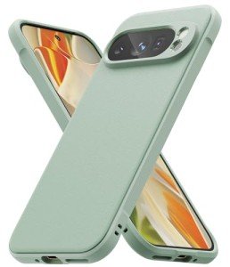 Ringke Onyx [Feels Good in The Hand] Designed for Google Pixel 9 Pro Case, Anti-Fingerprint Technology Prevents Oily Smudges Non-Slip Enhanced Grip Precise Cutouts for Camera - Mint