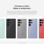 Samsung Galaxy S25 Ultra Silicone Phone Case, Protective Cover, Color Variety, Smooth Grip, Durable Design, Snug Fit, US Version, EF-PS938CBEGUS, Black