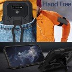 for LG K51 Phone Case,with Tempered Glass Screen Protector [2Pack] Heavy-Duty Military Grade 15ft. Drop Tested Protective Case for LG K51 -BLACK