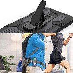 for LG K51 Phone Case,with Tempered Glass Screen Protector [2Pack] Heavy-Duty Military Grade 15ft. Drop Tested Protective Case for LG K51 -BLACK