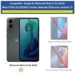 Ailiber Phone Case for Motorola Moto G 5G 2024, Moto G 2024 Case with Screen Protector, for Magnetic Car Mount, Kickstand Holder, Heavy Duty Rugged Protective Cover for Motorola G 5G 2024-Purple Blue