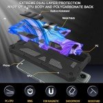 Ailiber Phone Case for Motorola Moto G 5G 2024, Moto G 2024 Case with Screen Protector, for Magnetic Car Mount, Kickstand Holder, Heavy Duty Rugged Protective Cover for Motorola G 5G 2024-Purple Blue