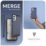 TUDIA Merge Phone Case for Motorola Moto G Power 5G (2024) - Dual Layer, Shockproof, Military Grade, Slim, Non-Slip, Heavy Duty Protective Phone Case - Protector Phone Cover - Indigo Blue