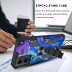Ailiber Phone Case for Motorola Moto G 5G 2024, Moto G 2024 Case with Screen Protector, for Magnetic Car Mount, Kickstand Holder, Heavy Duty Rugged Protective Cover for Motorola G 5G 2024-Purple Blue