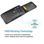 Takfox Phone Holster for Samsung Galaxy S25 Ultra S24 Plus S23 S22 S21 FE 5G S20 S10 A03s A16 A15 A14 A13 A35 A56 A51 A71 5G, Note 20 J7 J3 Leather Cell Phone Pouch Belt Holder Carrying Case,Black