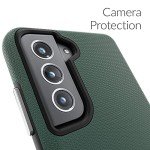 Crave Dual Guard Case, Shockproof Protection Dual Layer for Samsung Galaxy S21 FE, S21 FE 5G - Forest Green