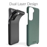 Crave Dual Guard Case, Shockproof Protection Dual Layer for Samsung Galaxy S21 FE, S21 FE 5G - Forest Green