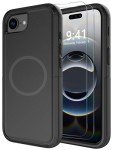 Diverbox for iPhone 16e Case [Compatible with MagSafe] [Shockproof] [Dropproof] [with Screen Protector ] Heavy Duty Protection Phone Case Cover for Apple iPhone 16e 2025 6.1 inch (Black)