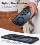 TORRAS Strong Magnetic & Seamless Stand for Samsung Galaxy S25 Ultra Case, Fit for MagSafe, Mil-Grade Drop Protection, Adjustable Kickstand for Samsung Galaxy S25 Ultra Case, Slim Frosted Matte Black