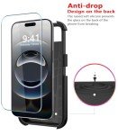 Diverbox for iPhone 16e Case [Compatible with MagSafe] [Shockproof] [Dropproof] [with Screen Protector ] Heavy Duty Protection Phone Case Cover for Apple iPhone 16e 2025 6.1 inch (Black)