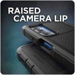 ENCASED Falcon Armor for Motorola Edge 5G UW Case with Built-in Screen Protector, Protective Heavy Duty Phone Case for Moto Edge 2021 (Black)