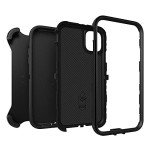 OtterBox iPhone 11 Defender Series Case - Black, Rugged & Durable, with Port Protection, Includes Holster Clip Kickstand