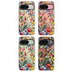 MOSNOVO Case for Google Pixel 9 & Pixel 9 Pro, [Buffertech 6.6ft Military-Grade Drop Protection] [Anti Peel Off Tech] Clear TPU Bumper Phone Case Cover Design - in The Garden