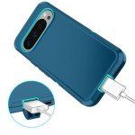 I-HONVA for Google Pixel 9 Pro XL Case Shockproof Dust/Drop Proof 3-Layer Full Body Protection [Without Screen Protector] Rugged Heavy Duty Cover Case for Google Pixel 9 Pro XL,Turquoise
