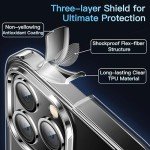 CASEKOO for iPhone 13 Pro Case Crystal Clear, [Not Yellowing][Military-Drop Protection] Protective Shockproof for iPhone 13 Pro PhoneCase 6.1 inch 2021, Clear