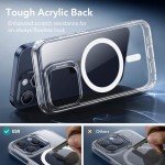 ESR for iPhone 15 Pro Max Case, Compatible with MagSafe, Military-Grade Protection, Yellowing Resistant, Scratch-Resistant Back, Magnetic Phone Case for iPhone 15 Pro Max, Classic Series, Clear