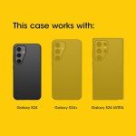 OtterBox Samsung Galaxy S24 Defender Series Case - Black, Rugged & Durable, with Port Protection, Includes Holster Clip Kickstand