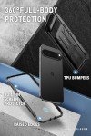 i-Blason Armorbox for Google Pixel 9 Case/Pixel 9 Pro Case [Built-in Screen Protector & Kickstand] [Support Fingerprint ID] Full-Body Military Protection Phone Case for Pixel 9 / Pixel 9 Pro, Black