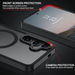 BENTOBEN Magnetic for Samsung Galaxy S24 Plus Case [Compatible with Magsafe] Translucent Matte Slim Thin Shockproof Anti-Yellow Women Men Protective Phone Cases Cover for Samsung S24 Plus 6.7", Black