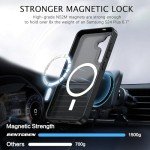 BENTOBEN Magnetic for Samsung Galaxy S24 Plus Case [Compatible with Magsafe] Translucent Matte Slim Thin Shockproof Anti-Yellow Women Men Protective Phone Cases Cover for Samsung S24 Plus 6.7", Black