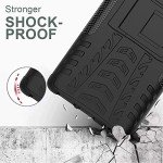 Yiakeng Cellular Phone Case, Shockproof Slim Protective with Kickstand for LG Velvet 5G (Black)