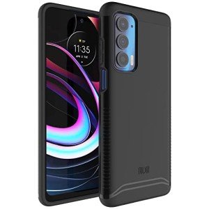 TUDIA DualShield Designed for Motorola Edge 5G UW/Moto Edge 2021 Case - Slim Heavy Duty Tough Dual Layer Protection - Matte Black