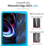TUDIA DualShield Designed for Motorola Edge 5G UW/Moto Edge 2021 Case - Slim Heavy Duty Tough Dual Layer Protection - Matte Black