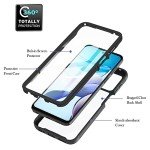 Eilkmcre for Motorola Moto E14 Case, Moto G24 / G04 / G04S Phone Case with Built-in Screen Protector Clear Slim Back Cover Shockproof Rugged Heavy Duty Bumper Full Body Protective Case, Black