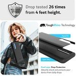 TUDIA DualShield Designed for Motorola Edge 5G UW/Moto Edge 2021 Case - Slim Heavy Duty Tough Dual Layer Protection - Matte Black