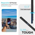 TUDIA DualShield Designed for Motorola Edge 5G UW/Moto Edge 2021 Case - Slim Heavy Duty Tough Dual Layer Protection - Matte Black