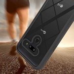 Phone Case for LG G8 ThinQ Slim Hard Clear Cover Shockproof Soft TPU Bumper Hybrid Rugged Heavy Duty Protective Cell Accessories LGG8 Thin Q G 8 LG8 G8thinq LGG8thinq 8G Cases Girl Boy Women Men Black