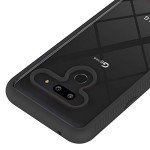 Phone Case for LG G8 ThinQ Slim Hard Clear Cover Shockproof Soft TPU Bumper Hybrid Rugged Heavy Duty Protective Cell Accessories LGG8 Thin Q G 8 LG8 G8thinq LGG8thinq 8G Cases Girl Boy Women Men Black