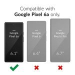 Crave Dual Guard for Google Pixel 6a Case, Shockproof Protection Dual Layer Case for Google Pixel 6a - Black