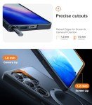 TORRAS 360° Spin Magnetic Stand for Samsung Galaxy S25 Ultra Case, Fit for Magsafe, Military Grade Slim Protective S25 Ultra Case with Kickstand & Ring Holder, Ostand Spin, Translucent Frosted Black