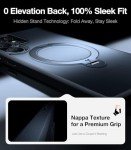 TORRAS 360° Spin Magnetic Stand for Samsung Galaxy S25 Ultra Case, Fit for Magsafe, Military Grade Slim Protective S25 Ultra Case with Kickstand & Ring Holder, Ostand Spin, Translucent Frosted Black