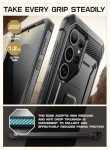 SUPCASE for Samsung Galaxy S25 Ultra Case with Stand (Unicorn Beetle Pro), [2 Front Frames] [Built-in Screen Protector & Belt-Clip] Military-Grade Protection Phone Case for S25 Ultra 6.9 Inch, Black