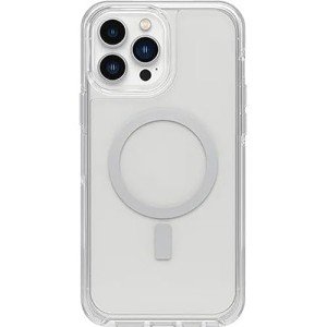 OtterBox iPhone 13 Pro Max & iPhone 12 Pro Max Symmetry Series+ Case - Clear, Ultra-Sleek, Snaps to MagSafe, Raised Edges Protect Camera & Screen