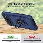 Bonkier for Google Pixel 9 Pro XL Case [15 FT Military Grade Drop Protection] with Screen Protector & Lens Protector Heavy-Duty Shockproof Kickstand Case for Pixel 9 Pro XL (Dark Blue)