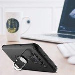 lovpec Case for LG K51 with Soft TPU Screen Protector, Ring Holder Kickstand Shockproof Protective Phone Cover Case Compatible with LG K51/for LG Q51/for LG Reflect (Black)