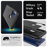 TUDIA Merge Compatible with Motorola Moto G Play 2023 Case (XT2271DL) / Moto G Power 2022 Case XT2165DL, [Military Grade Drop Tested] Dual Layer Shockproof Slim Heavy Duty Case Cover - Matte Black