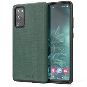 Crave Dual Guard for Samsung Galaxy S20 FE Case, Shockproof Protection Dual Layer Case for Samsung Galaxy S20 FE, S20 FE 5G - Forest Green