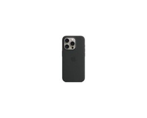 Apple iPhone 15 Pro Silicone Case with MagSafe - Black