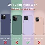 Cordking Designed for iPhone 13 Case, Designed for iPhone 14 Case, Silicone Ultra Slim Shockproof Protective Phone Case with [Soft Anti-Scratch Microfiber Lining], 6.1 inch, Black